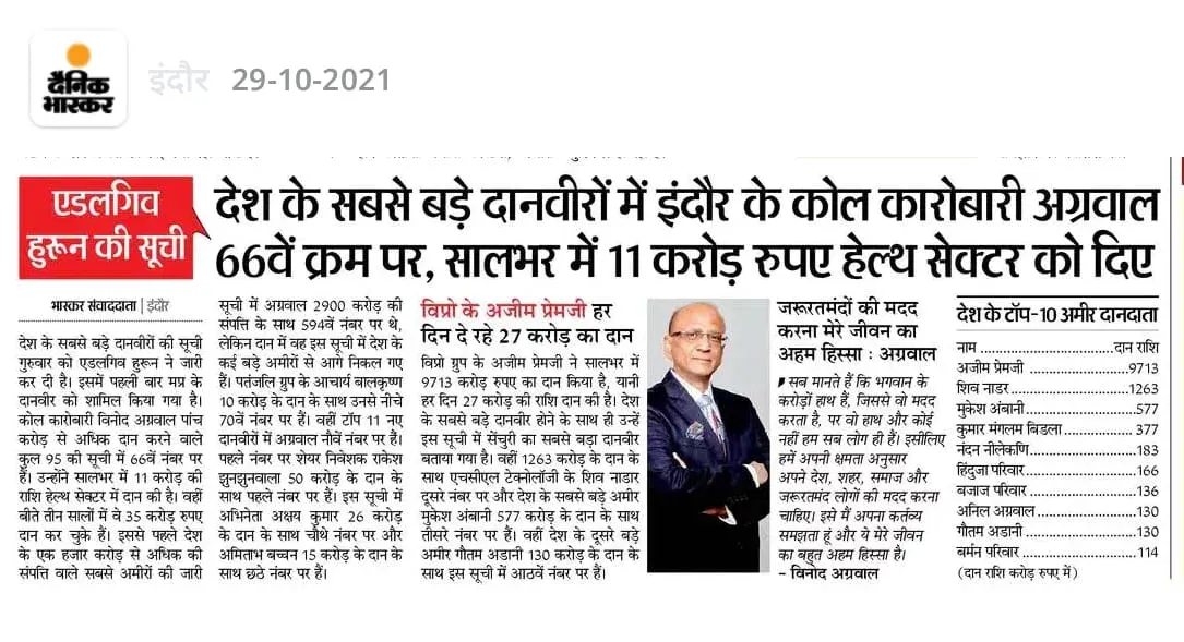 EdelGive Hurun India Philanthropy List 2021