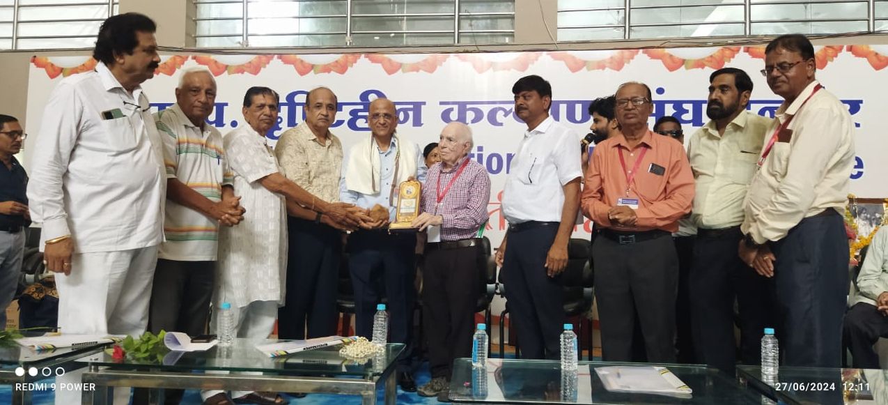 Honored by M.P. Welfare Association of the Blind 2024